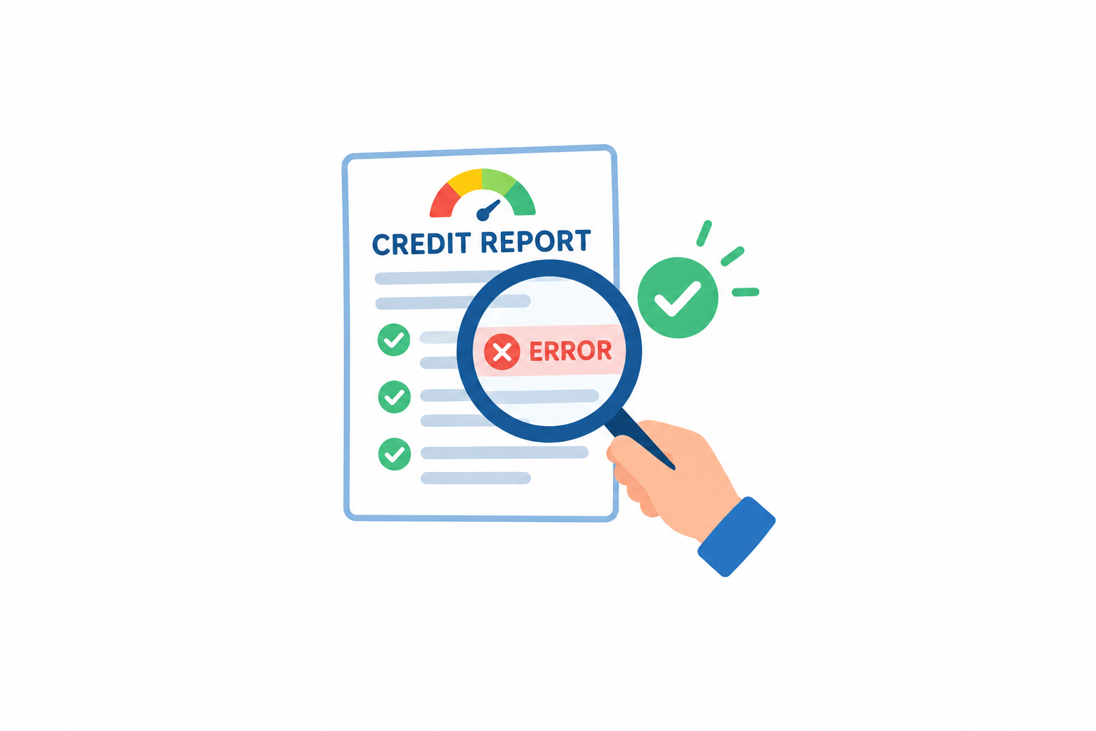 How to correct a credit report error and raise a CIBIL dispute in India.